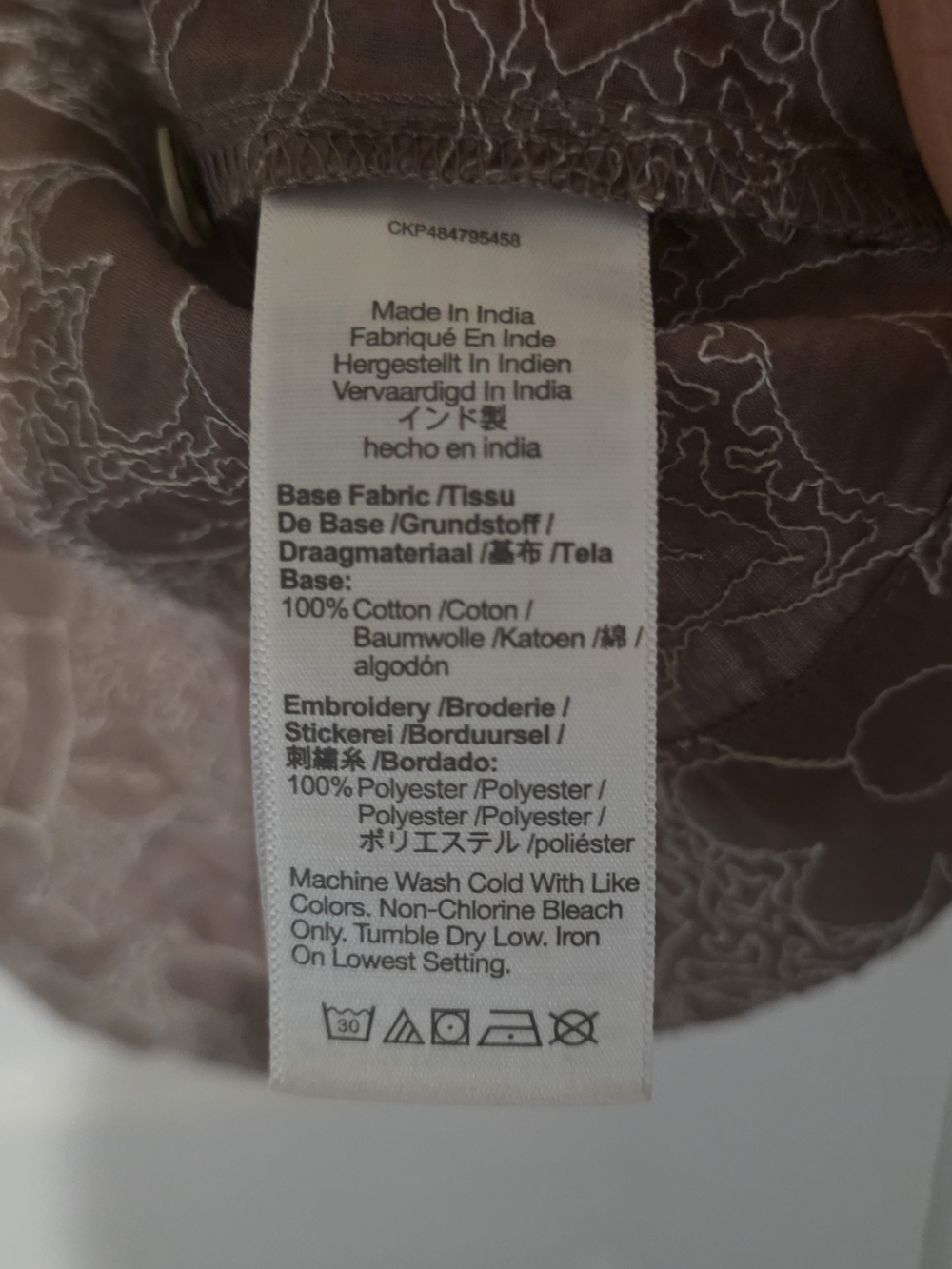 Madewell Mauve Floral Short Sleeve Button Shirt - Picture 5 of 5